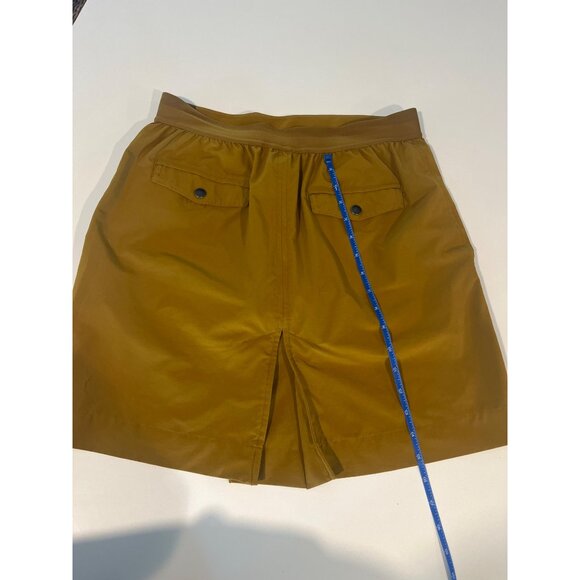 Athleta Mustard Yellow Skort With Snap Pockets & Elastic Waistband Size 8 - Picture 6 of 6